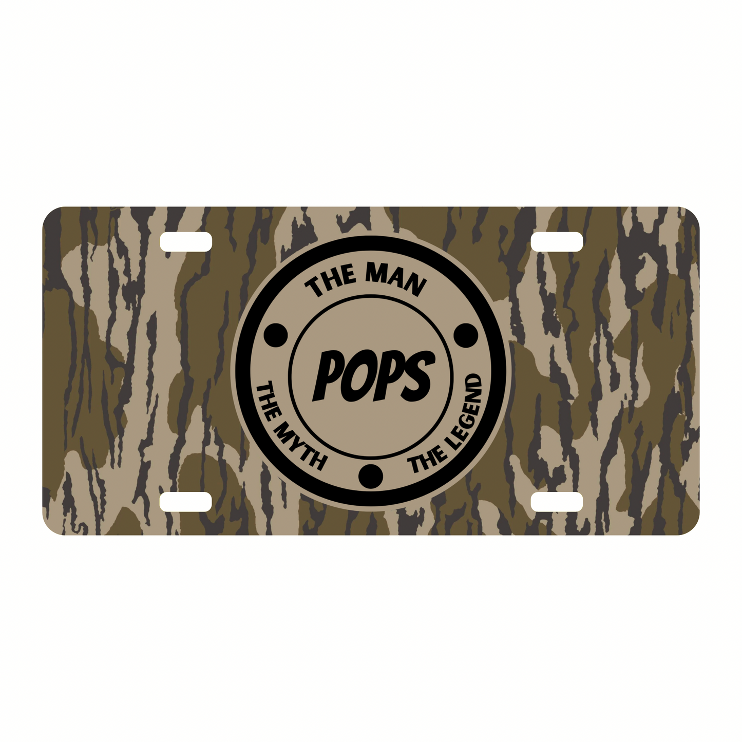 The man license plate