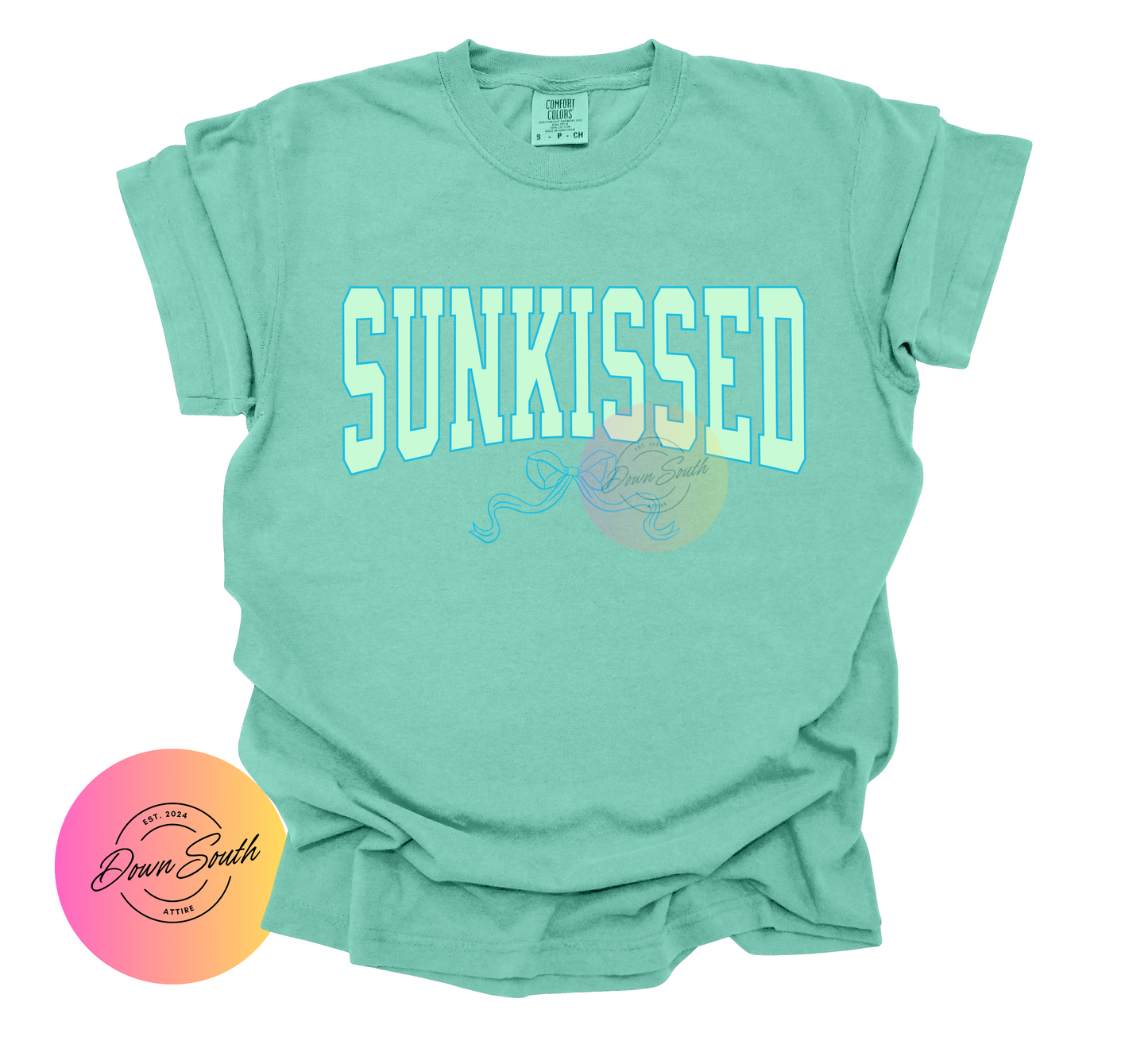 Sunkissed with bow women or kids tee