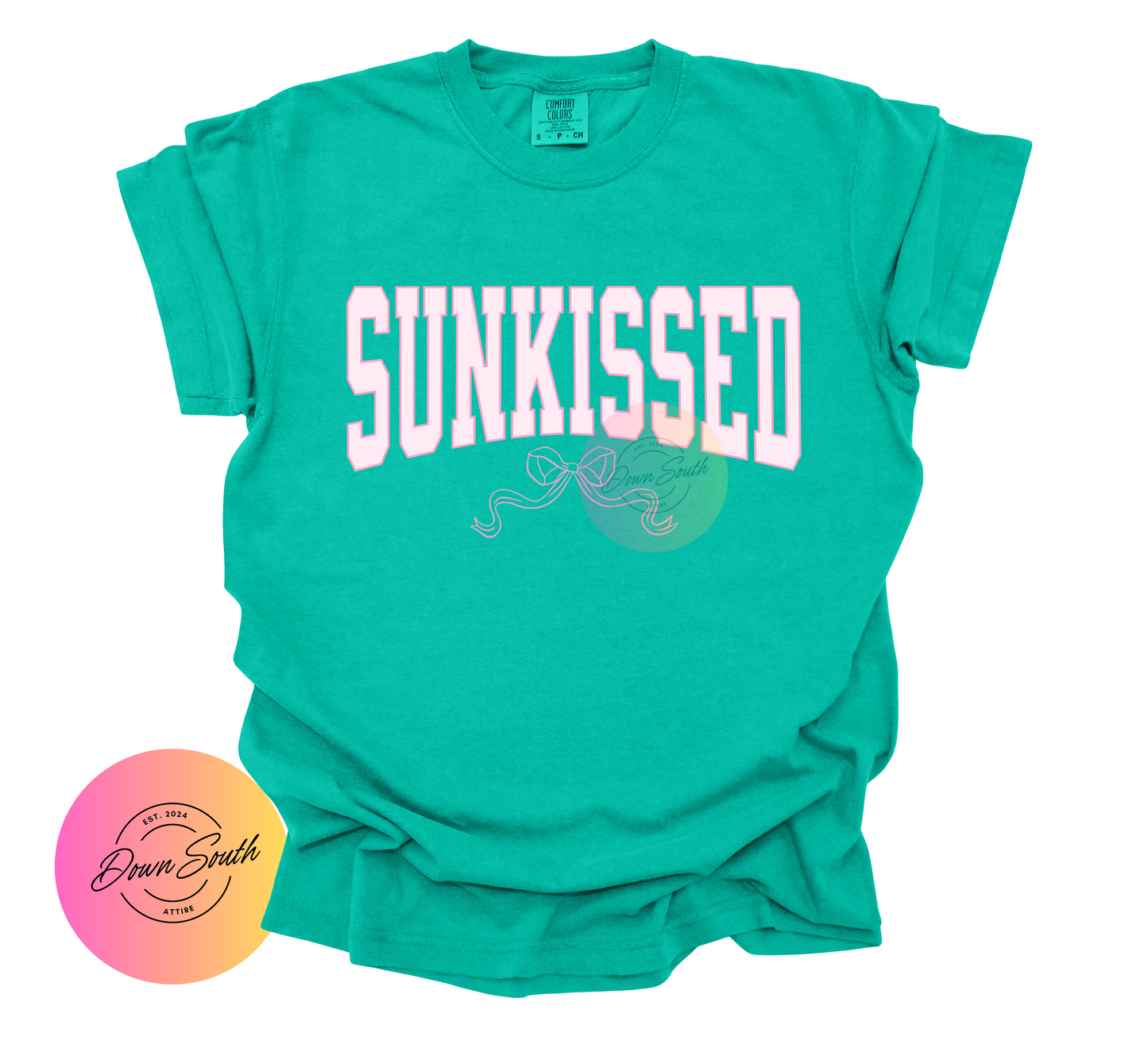Sunkissed with bow women or kids tee