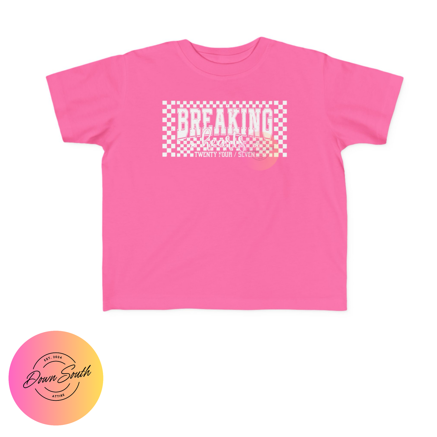 Kids valentines breaking hearts tee