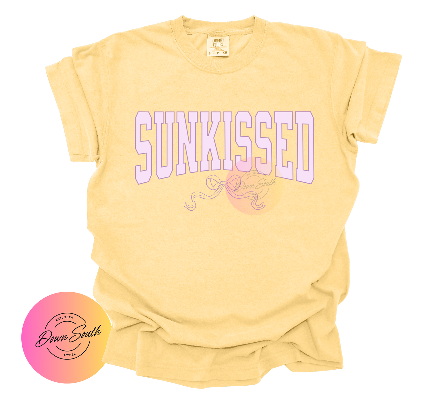 Sunkissed with bow women or kids tee