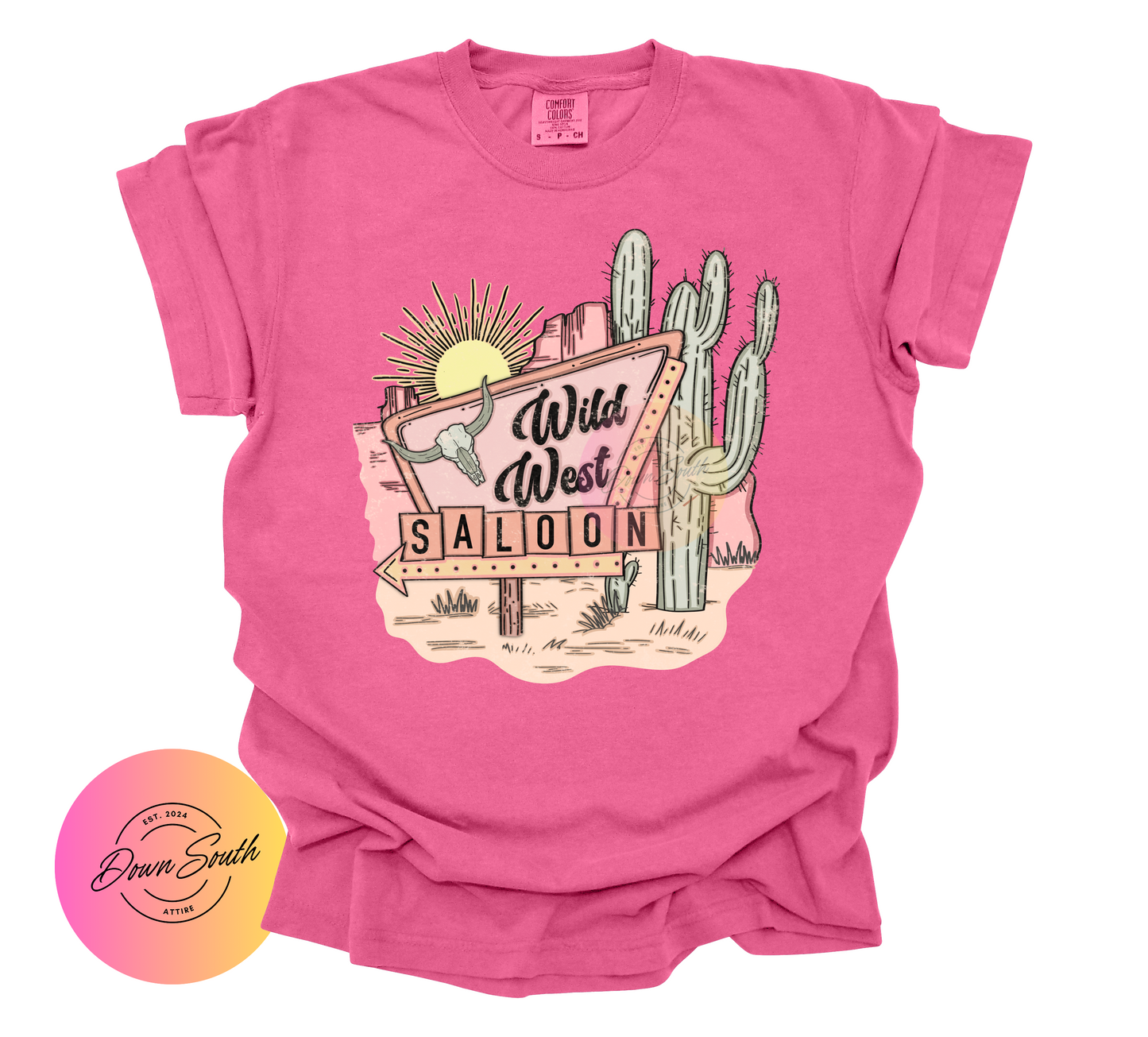Wild West saloon women or kids tee