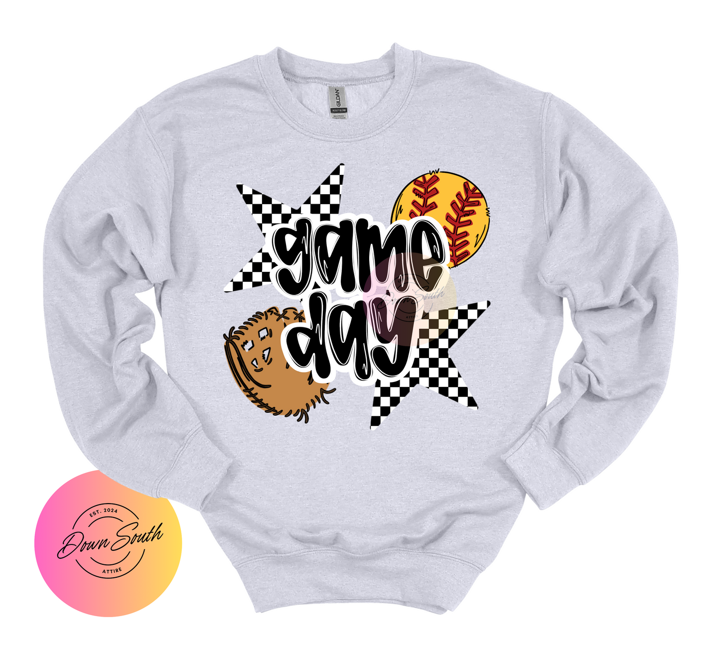 Baseball softball game day sweatshirt