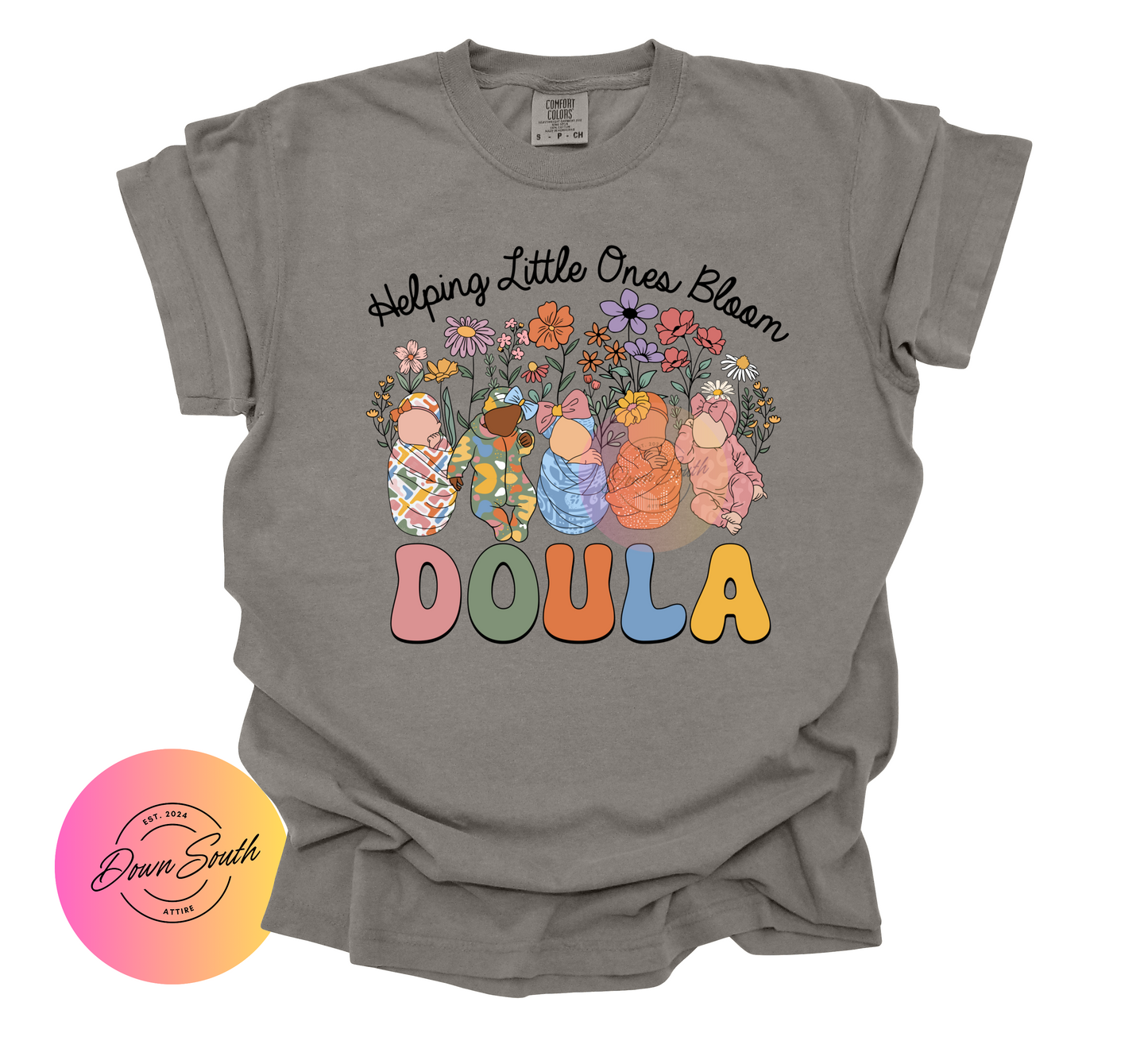 Helping little ones bloom women’s tee