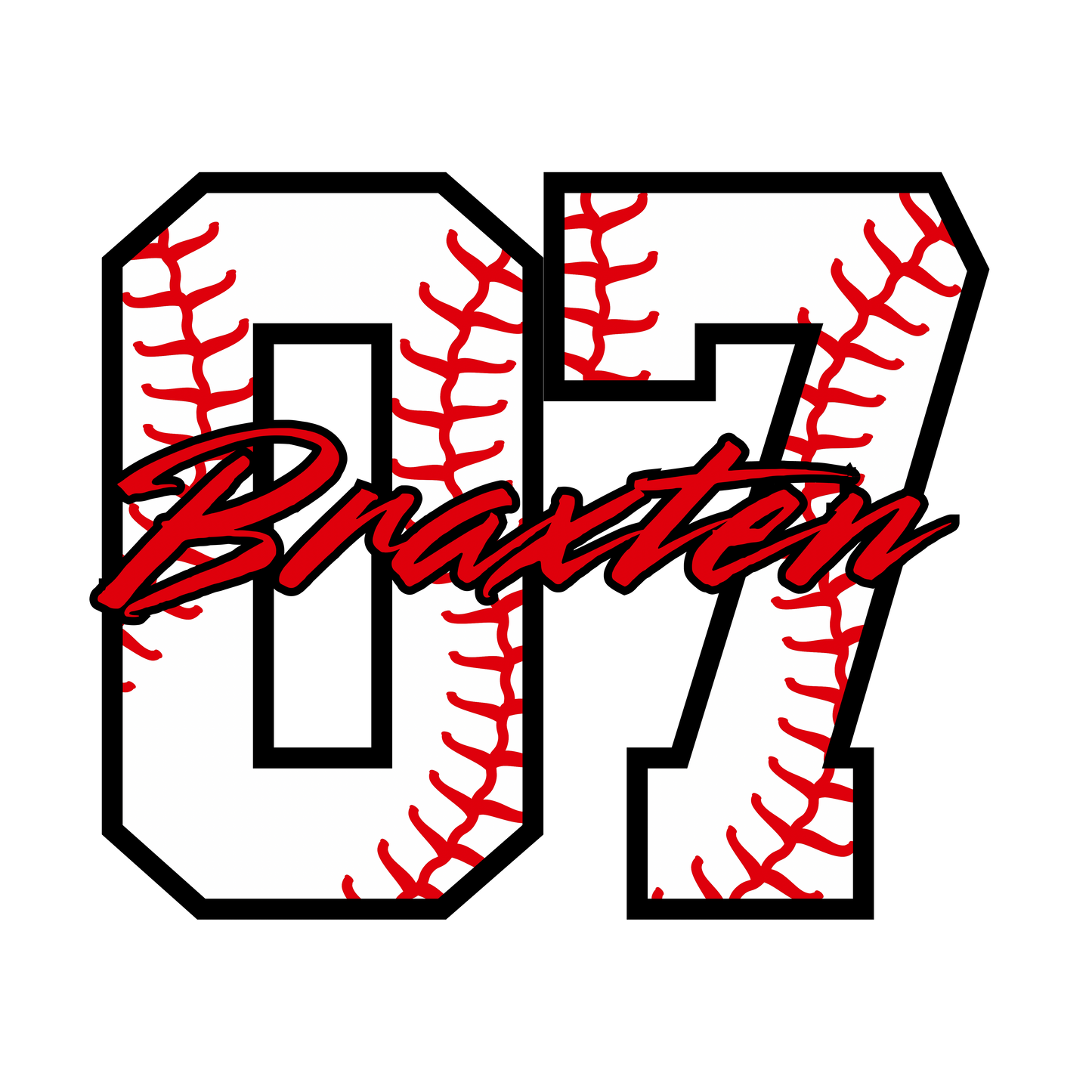 UV DTF softball or baseball stickers