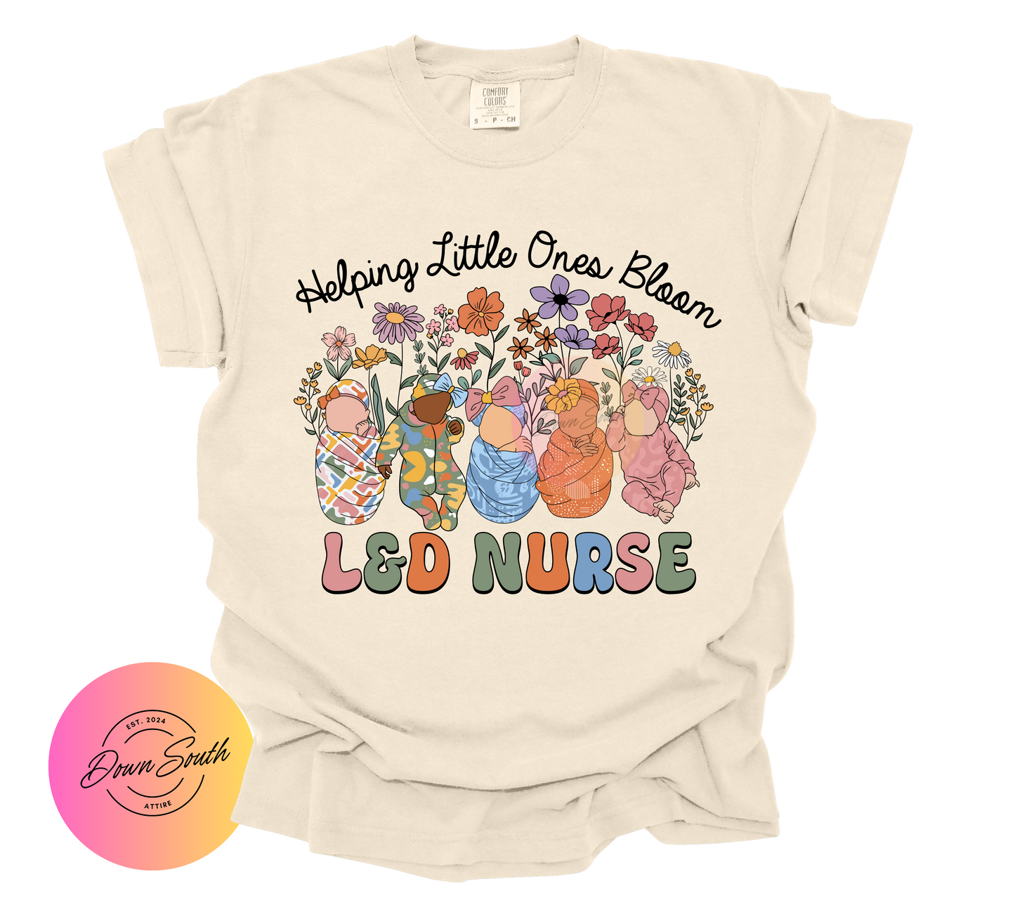Helping little ones bloom women’s tee