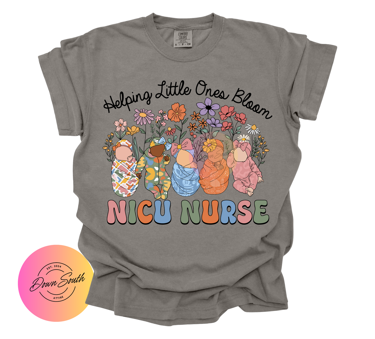 Helping little ones bloom women’s tee