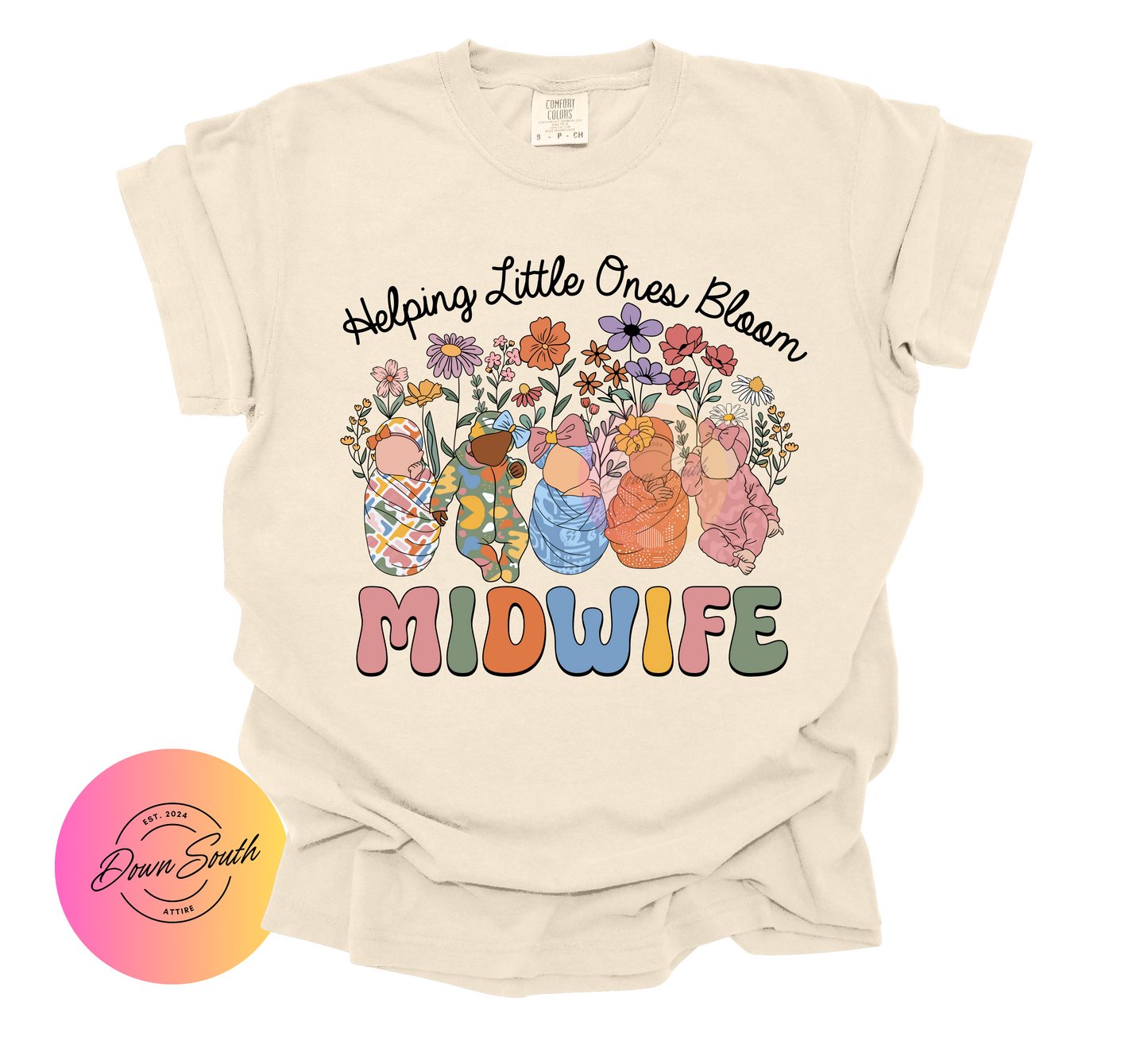 Helping little ones bloom women’s tee