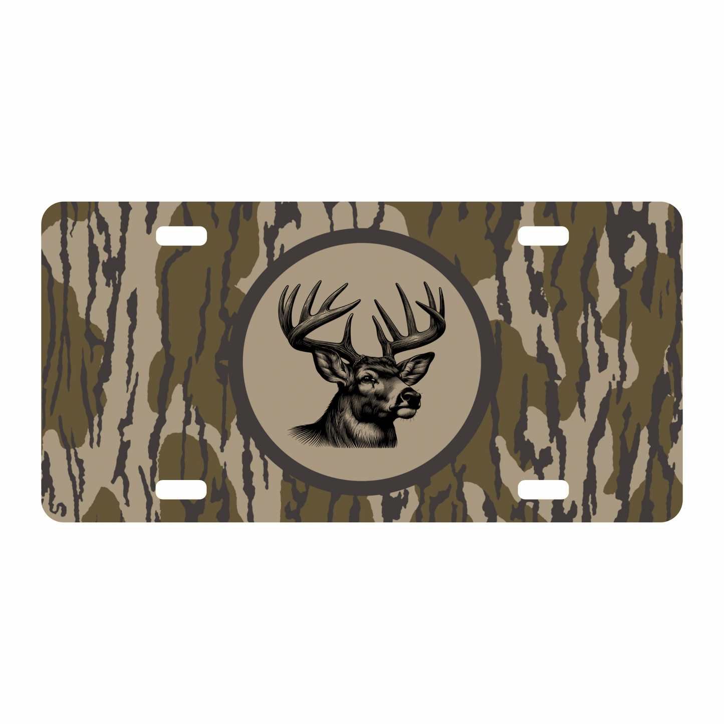 Deer head license plate