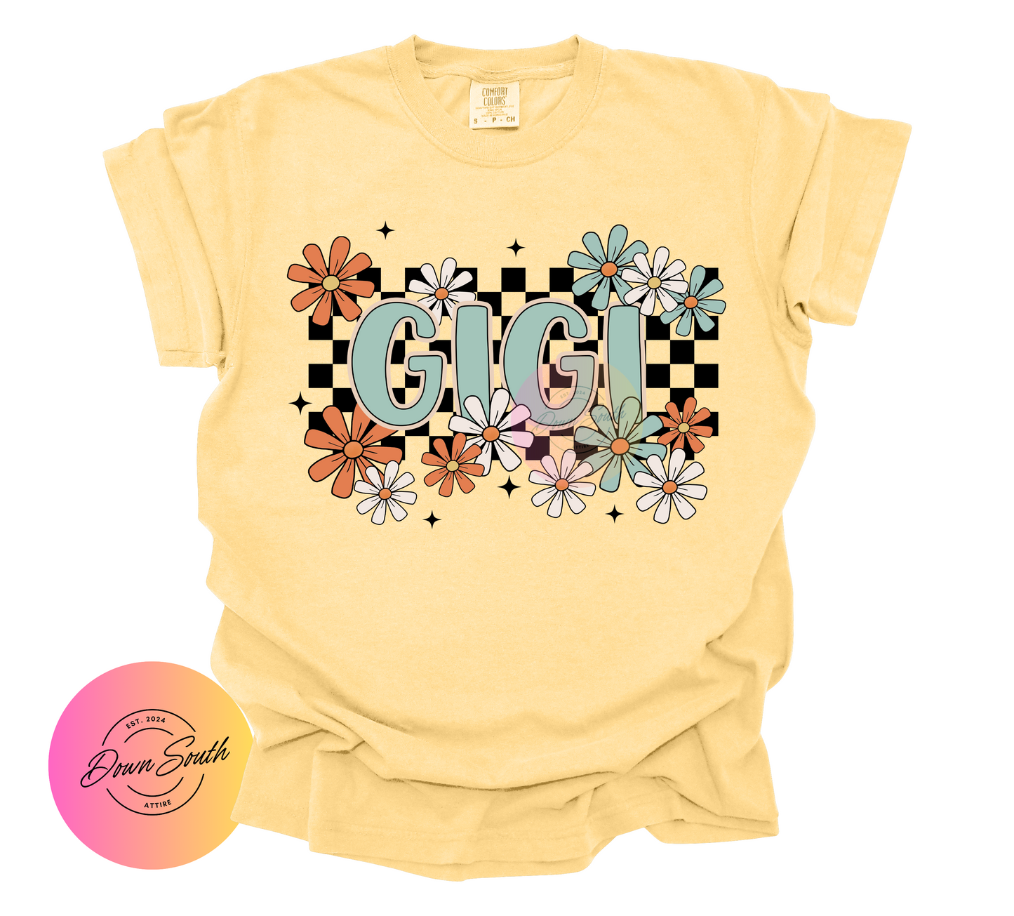 Mama/gigi/nana floral women’s tee