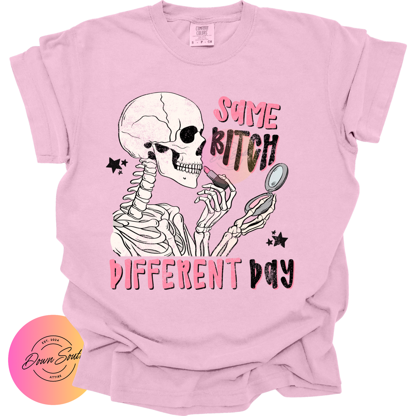 Women’s tee same b* different day