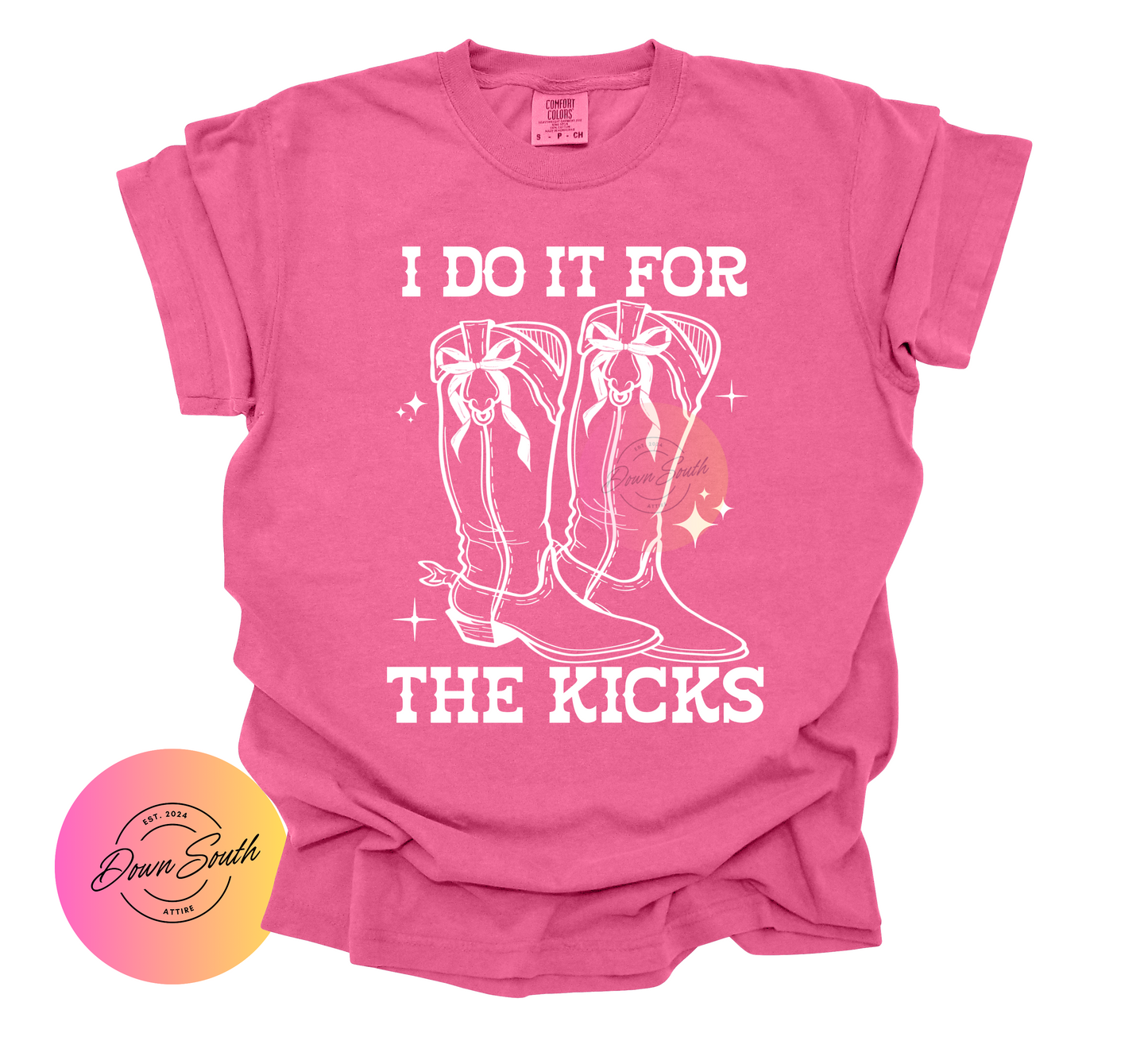 I do it for the kicks women’s tee