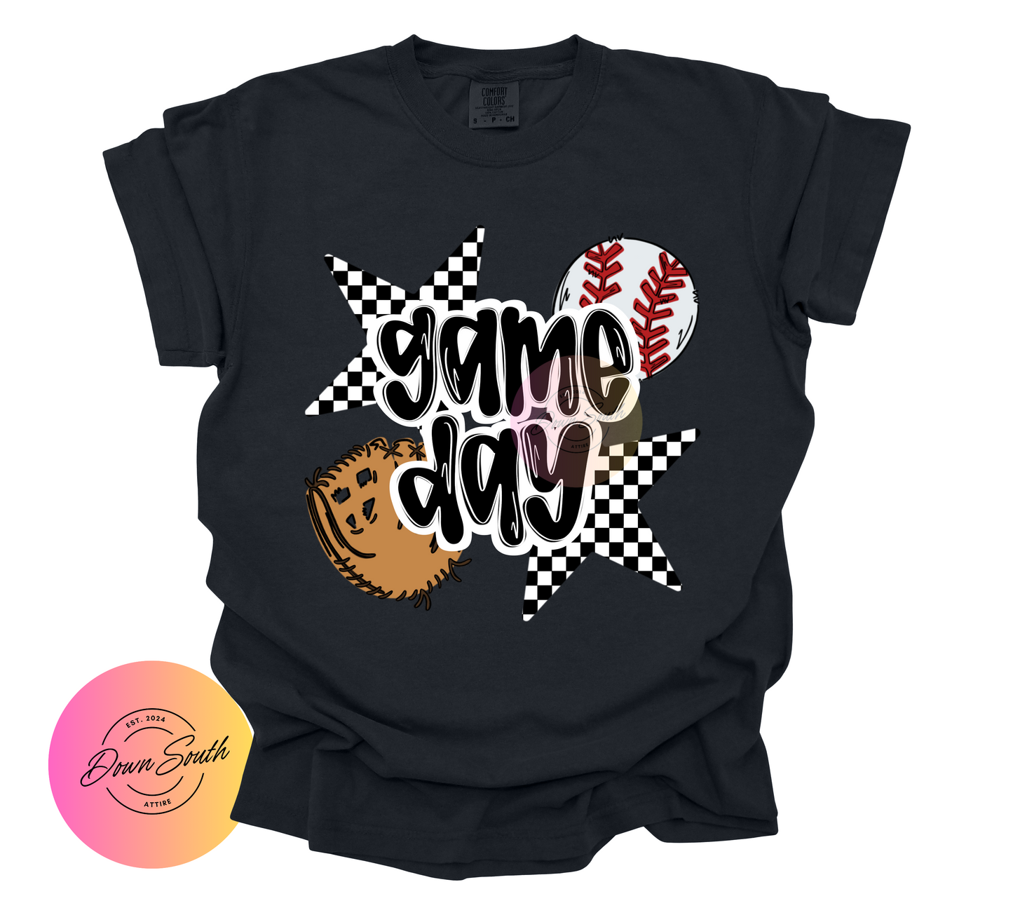 Baseball softball game day tee