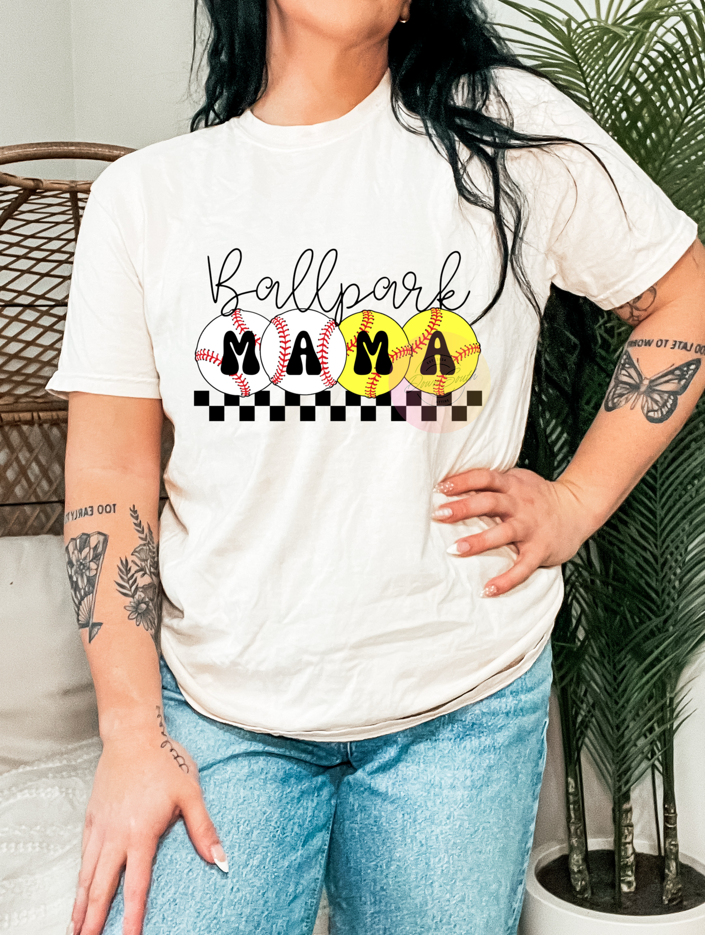 Baseball/softball mama tee