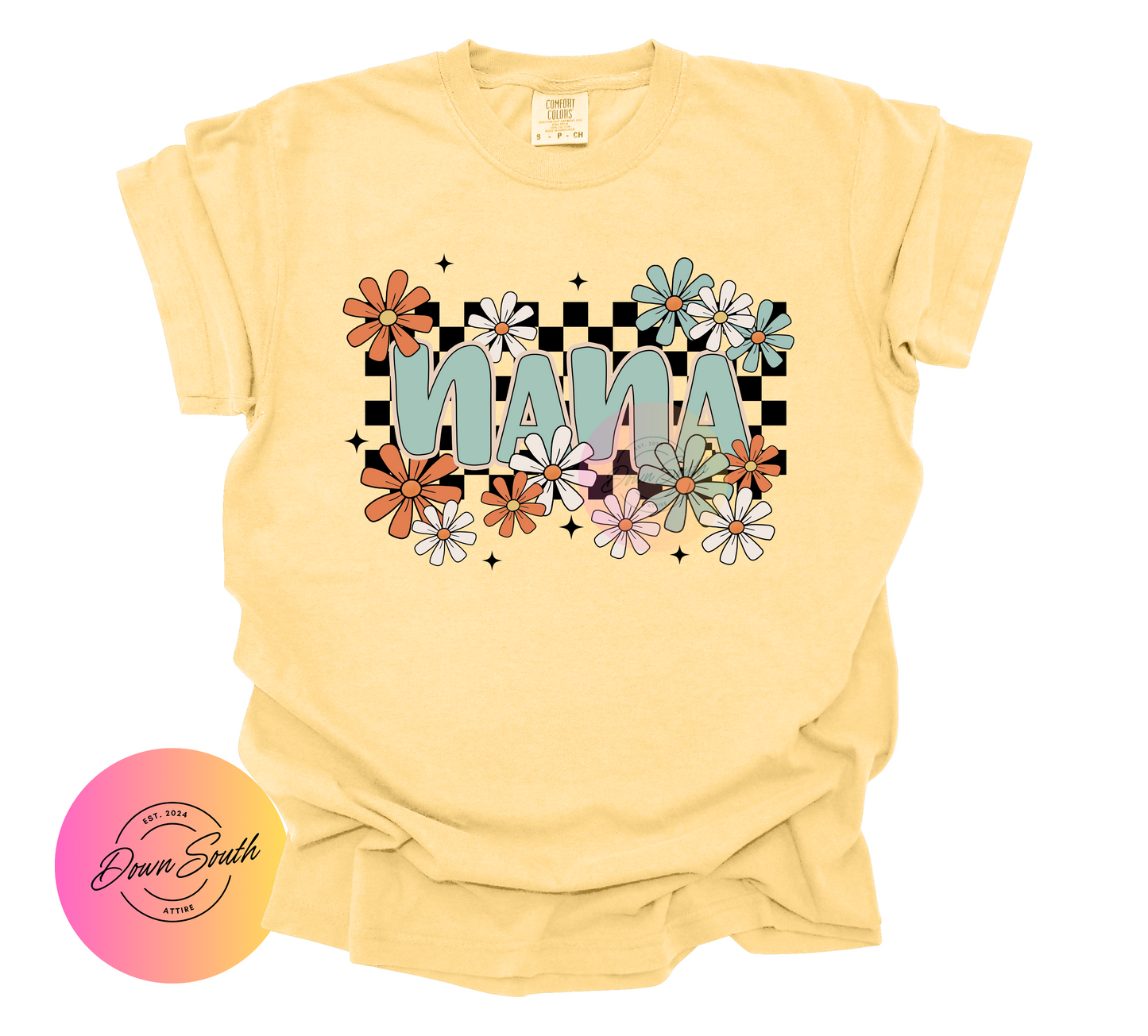 Mama/gigi/nana floral women’s tee