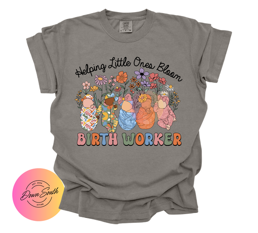 Helping little ones bloom women’s tee