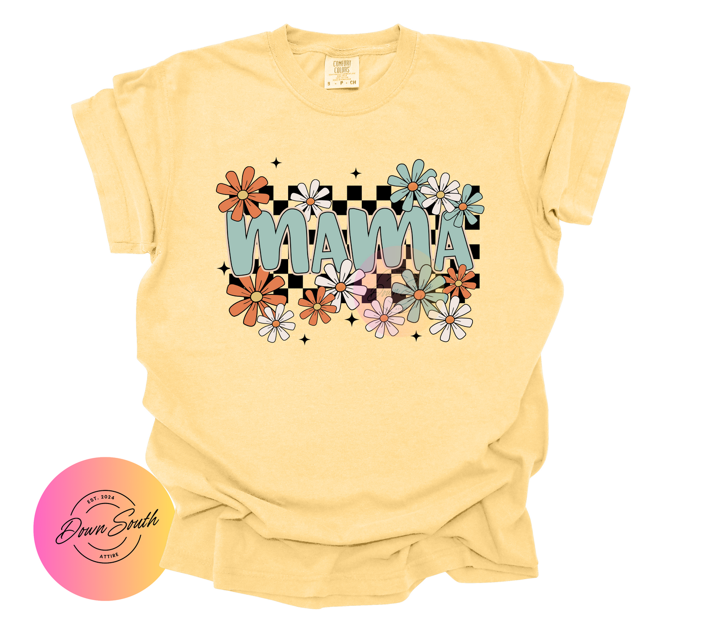 Mama/gigi/nana floral women’s tee