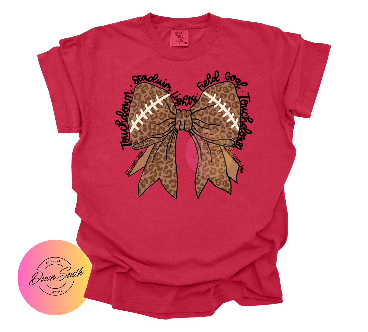 Football bow women’s tee