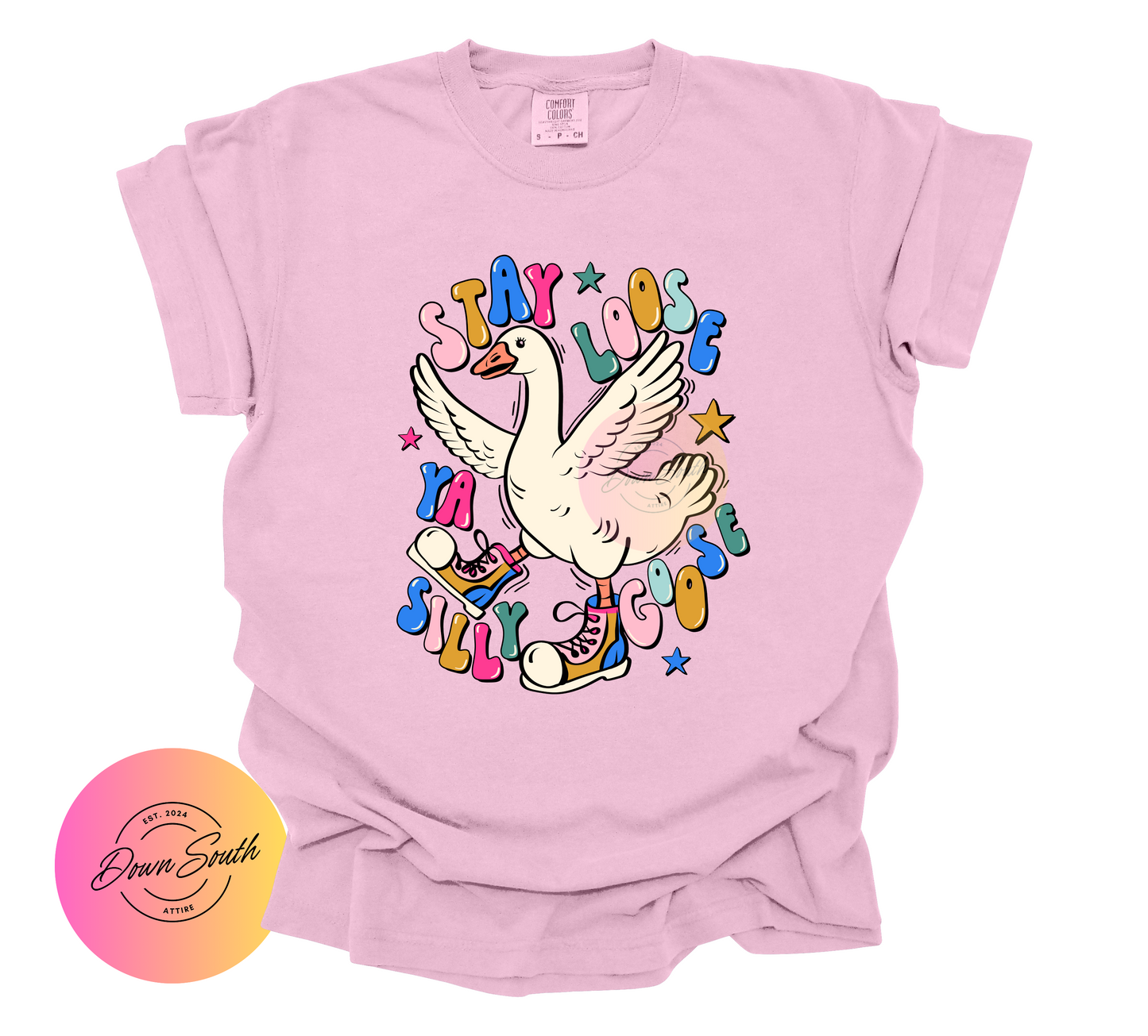 Stay loose silly goose women or kids tee