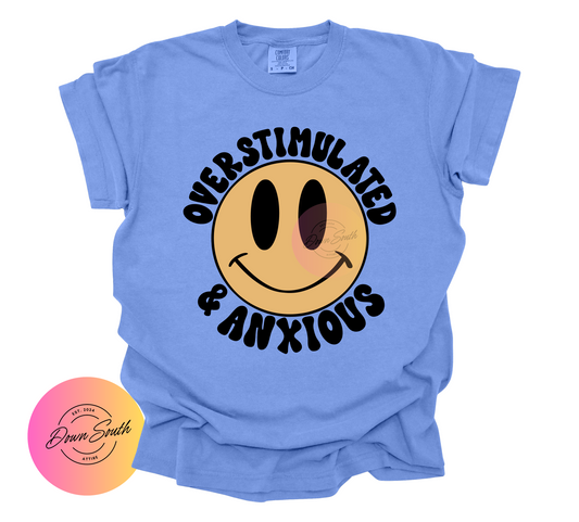 Overstimulated & anxious women’s tee