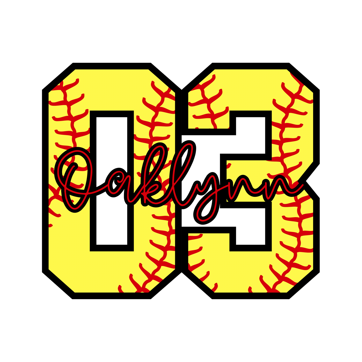 UV DTF softball or baseball stickers