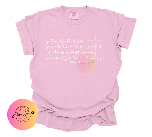 Psalm 28:7 women or kids tee
