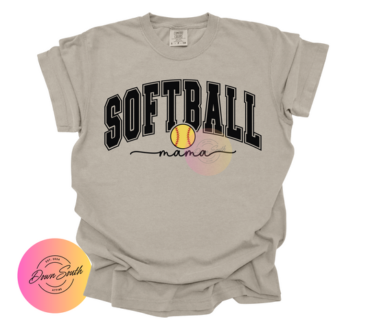 Softball mama women’s tee