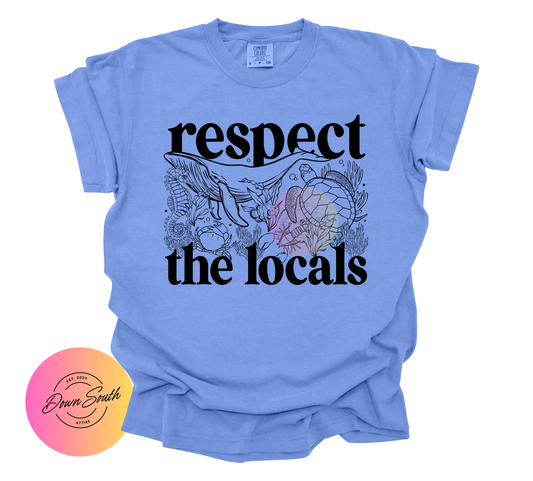 Respect the locals women’s or kids tee