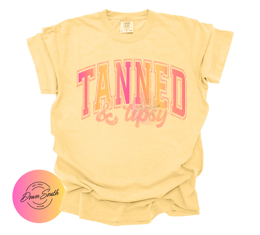 Tanned & tipsy women’s tee